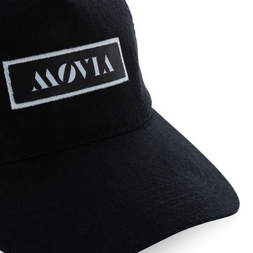 black Gorra 5 paneles de algodón cepillado 190 gr Impact AWARE ™