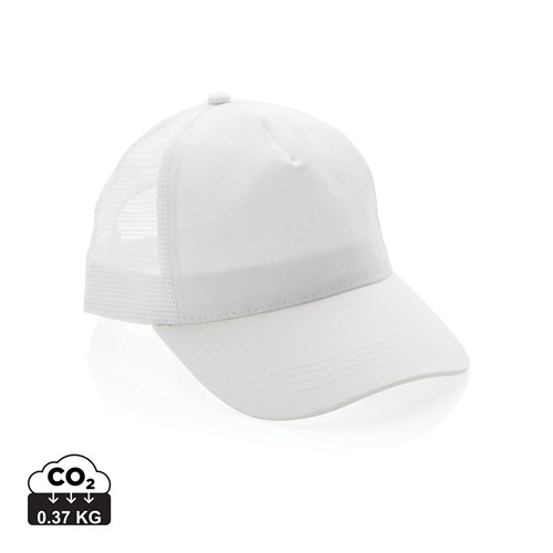 white Gorra 5 paneles de algodón cepillado 190 gr Impact AWARE ™