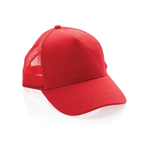 red Gorra 5 paneles de algodón cepillado 190 gr Impact AWARE ™
