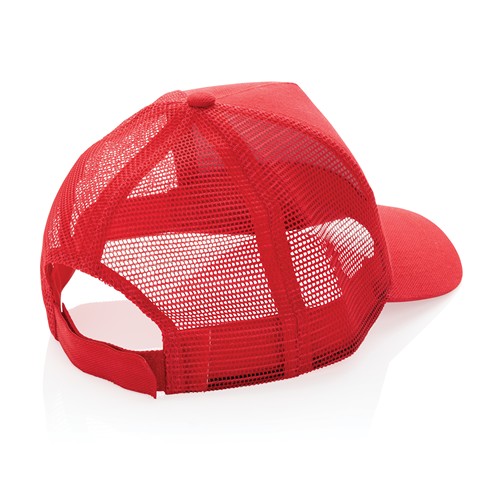 red Gorra 5 paneles de algodón cepillado 190 gr Impact AWARE ™