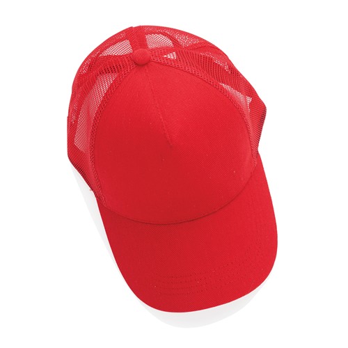 red Gorra 5 paneles de algodón cepillado 190 gr Impact AWARE ™