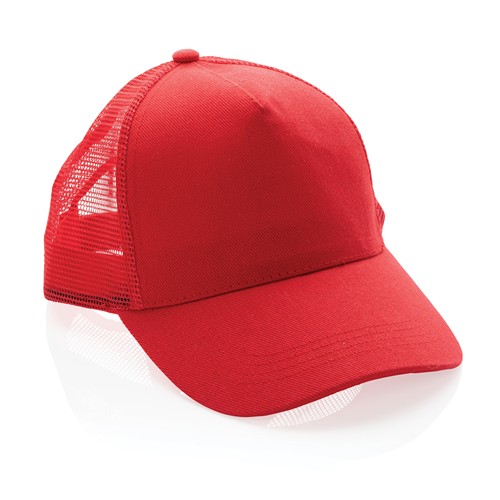 red Gorra 5 paneles de algodón cepillado 190 gr Impact AWARE ™