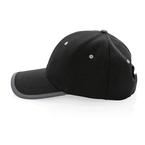 Casquette contraste 6 panneaux coton recyclé Impact AWARE™ - 5