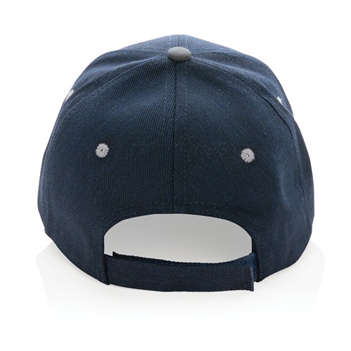 azul marino Gorra de 6 paneles de algodón cepillado 280gr Impact AWARE ™