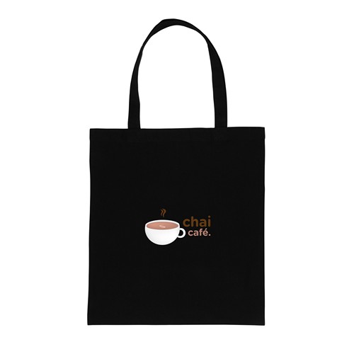 black Tote de algodón reciclado 145gr Impact AWARE ™