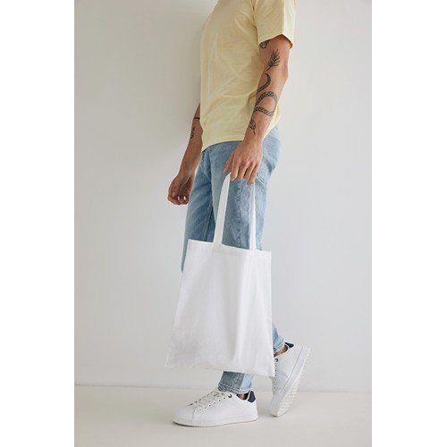 white Tote de algodón reciclado 145gr Impact AWARE ™