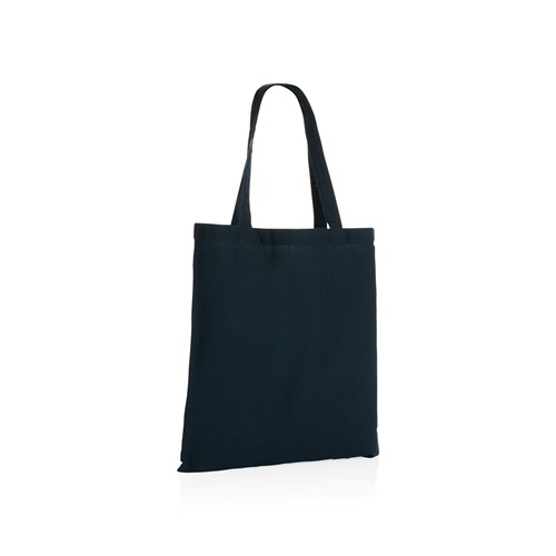 azul marino Tote de algodón reciclado 145gr Impact AWARE ™