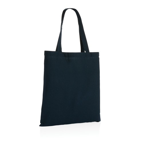 azul marino Tote de algodón reciclado 145gr Impact AWARE ™