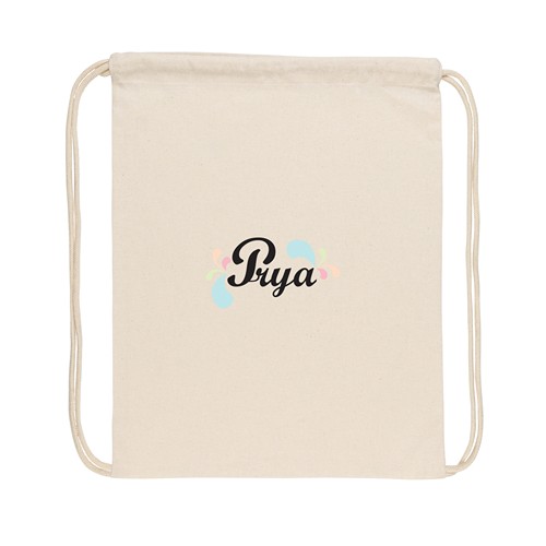 de blanco Mochila de algodón reciclado 145gr Impact AWARE™