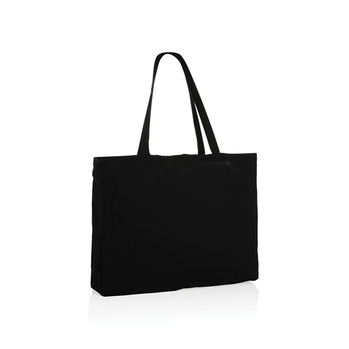black Bolsa de compra de algodón reciclado 145gr Impact AWARE™