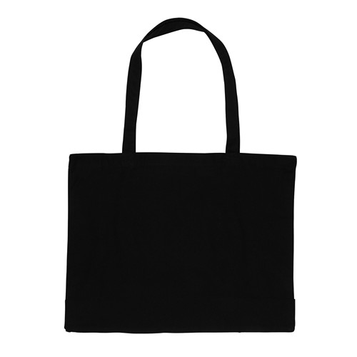 black Bolsa de compra de algodón reciclado 145gr Impact AWARE™