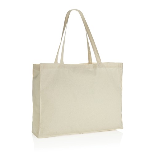 de blanco Bolsa de compra de algodón reciclado 145gr Impact AWARE™