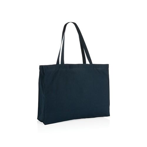 azul marino Bolsa de compra de algodón reciclado 145gr Impact AWARE™