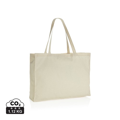 de blanco Bolsa de compra de algodón reciclado 145gr Impact AWARE™