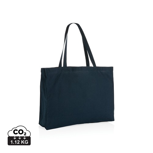 azul marino Bolsa de compra de algodón reciclado 145gr Impact AWARE™