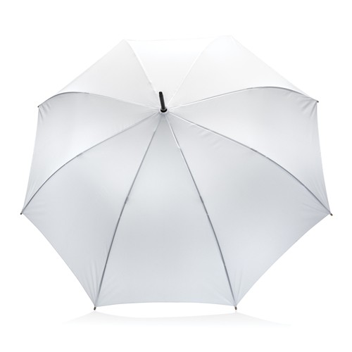 white Paraguas automático RPET 190T de bambú Impact AWARE ™