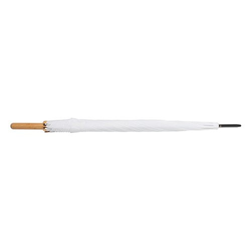 white Paraguas automático RPET 190T de bambú Impact AWARE ™
