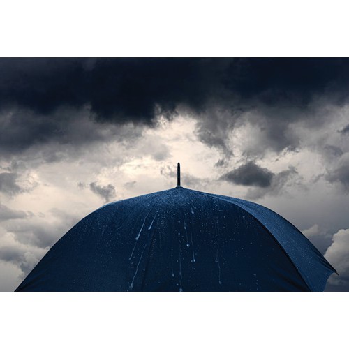 azul marino Paraguas contra tormentas 30