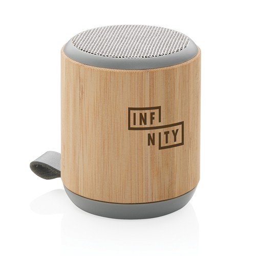 Enceinte sans fil 3W en bambou et tissu thumbnail 6