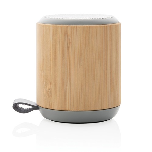Enceinte sans fil 3W en bambou et tissu - 4