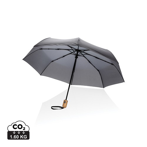 Parapluie 21" automatique rPET 190T et bambou Impact AWARE™ - 1