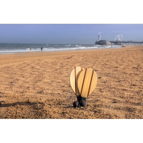 Wooden frescobol tennis set Wooden frescobol tennis set