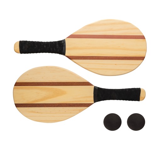 Set de raquettes frescobol en bois - 2