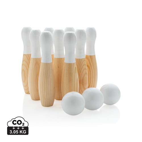 Jeu de quilles en bois - 1