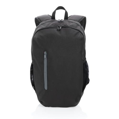 black Mochila casual Impact AWARE™ 300D RPET