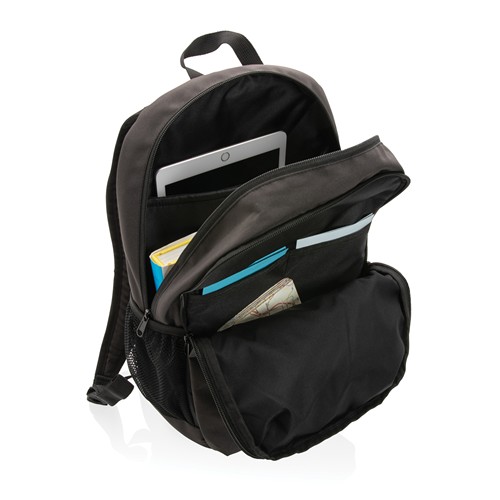 black Mochila casual Impact AWARE™ 300D RPET