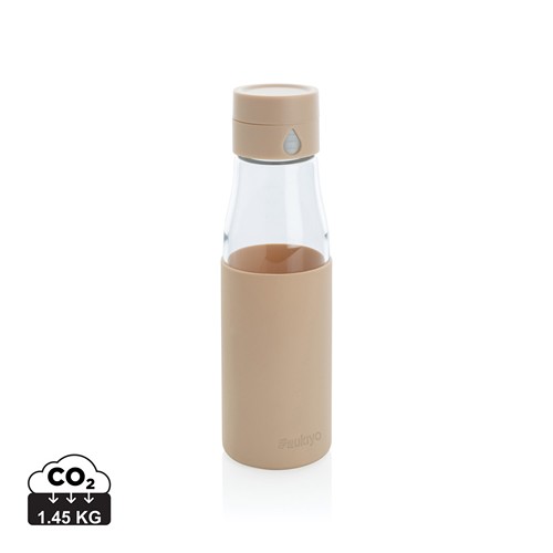 Bouteille en verre 600ml avec compteur d'hydradation Ukiyo - 1