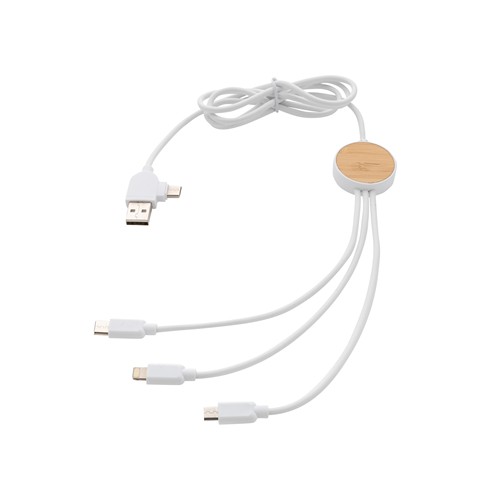 white Cable Ontario 6 en 1 de plástico reciclado RCS