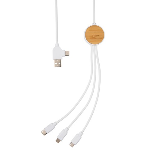 white Cable Ontario 6 en 1 de plástico reciclado RCS