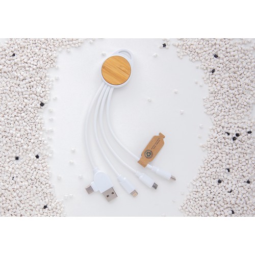 Câble Ontario 6-en-1 rond en plastique recyclé RCS - 9