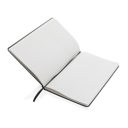 black Libreta A5 de tapa dura de papel Impact Stone