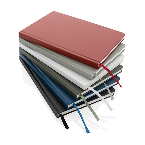 white Libreta A5 de tapa dura de papel Impact Stone