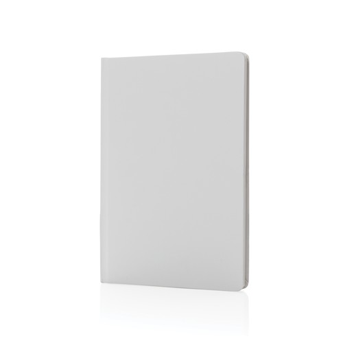 white Libreta A5 de tapa dura de papel Impact Stone