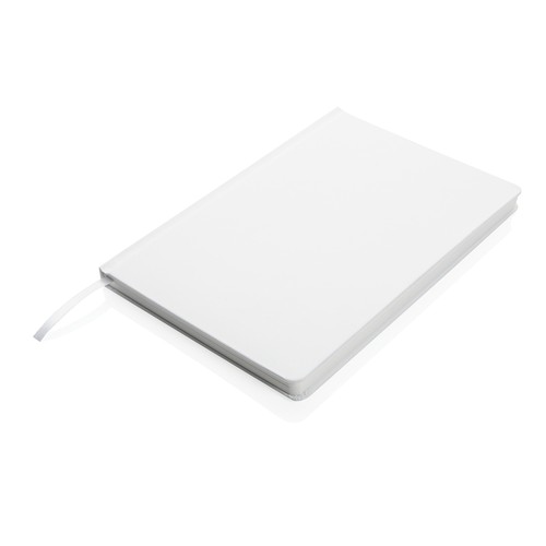 white Libreta A5 de tapa dura de papel Impact Stone