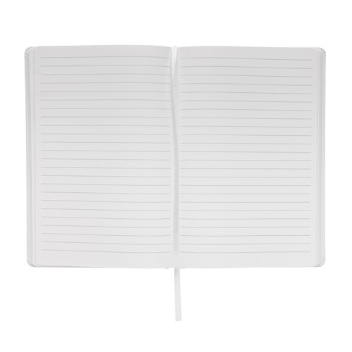 white Libreta A5 de tapa dura de papel Impact Stone