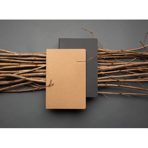 black Libreta A5 de tapa blanda estándar