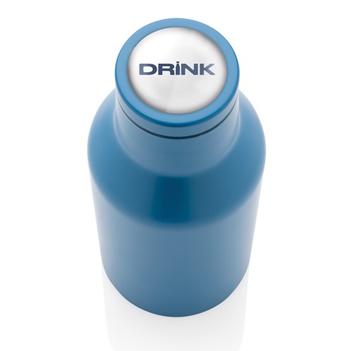 blue Botella compacta de acero inoxidable reciclado RCS