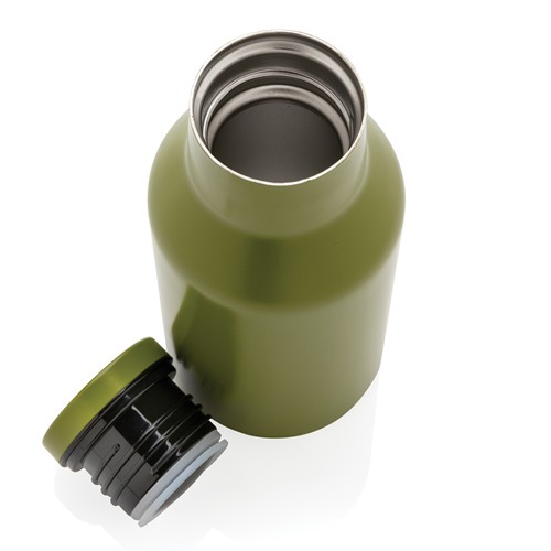green Botella compacta de acero inoxidable reciclado RCS