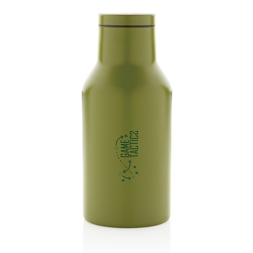 green Botella compacta de acero inoxidable reciclado RCS