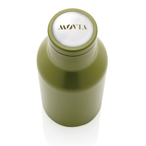 green Botella compacta de acero inoxidable reciclado RCS