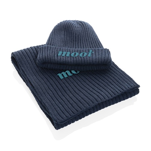azul marino Gorro doble de punto Impact AWARE™ Polylana®