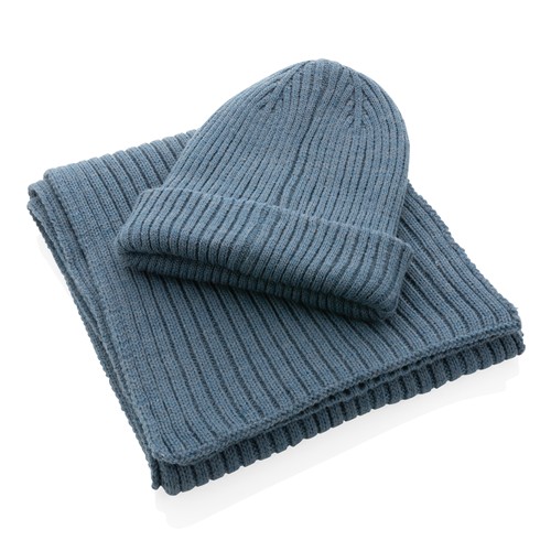 azul gris Gorro doble de punto Impact AWARE™ Polylana®