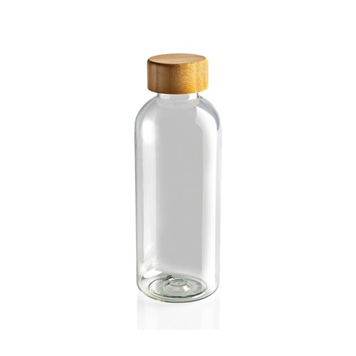 Botella RCS RPET con tapa de bambú