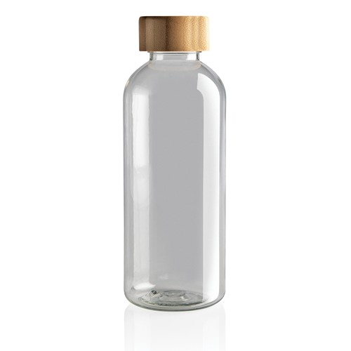 Botella RCS RPET con tapa de bambú