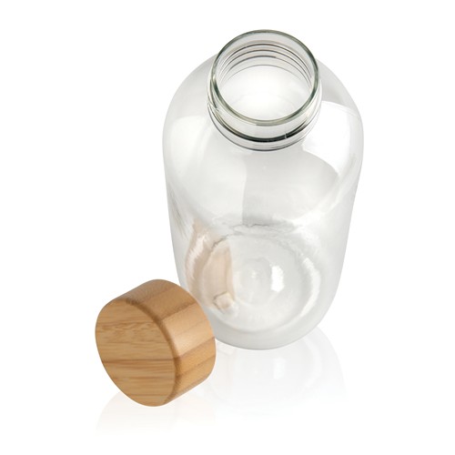 Botella RCS RPET con tapa de bambú