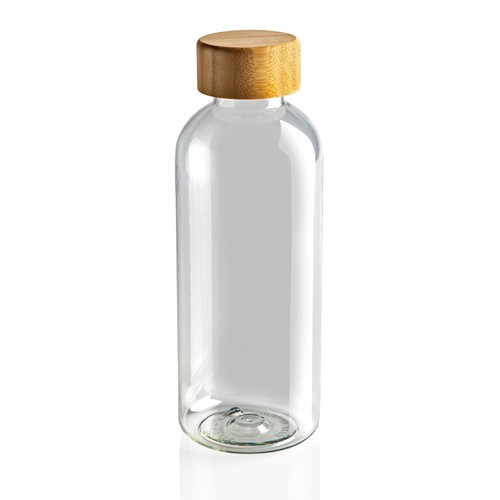 Botella RCS RPET con tapa de bambú